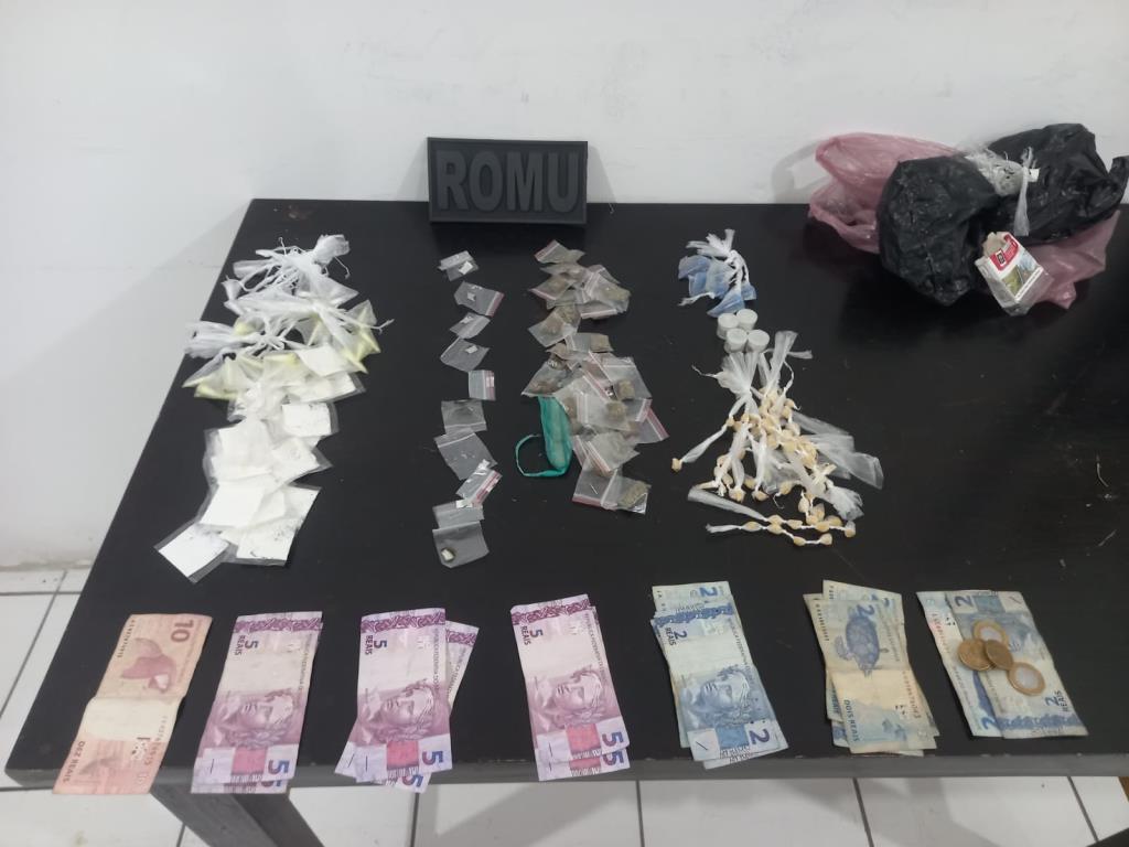ROMU de Mongaguá retira 172 porções de drogas do bairro Jussara