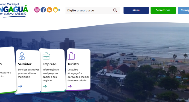 Mongaguá passa a contar com portal renovado para facilitar acesso a serviços e informações