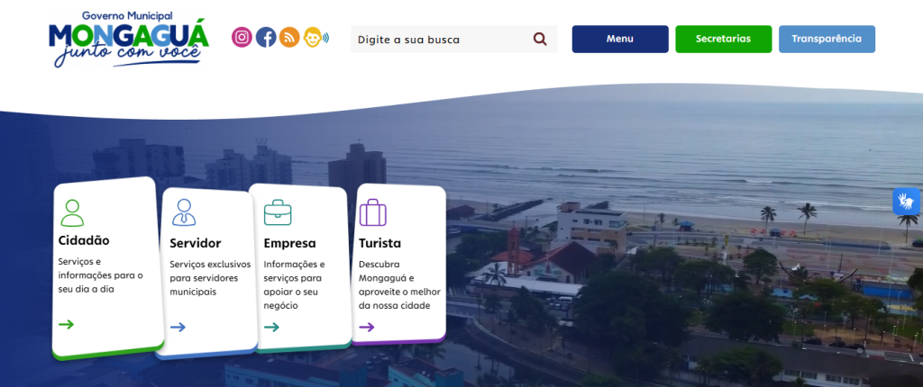 Mongaguá passa a contar com portal renovado para facilitar acesso a serviços e informações