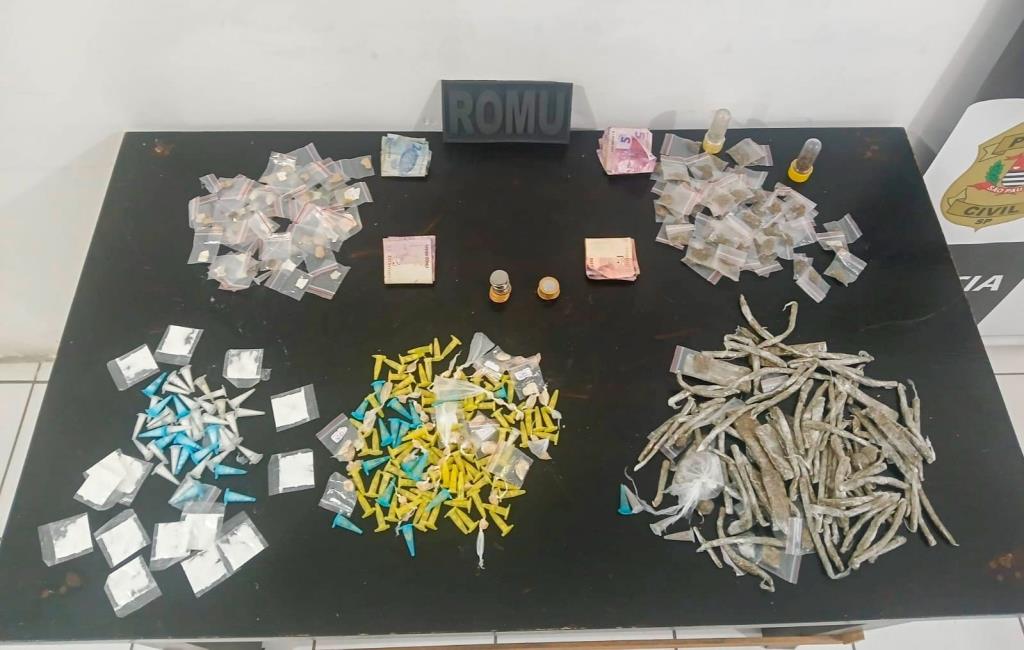 ROMU encontra drogas escondidas em imóvel no Vera Cruz, em Mongaguá