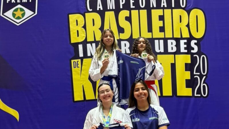 Karatecas de Mongaguá voltam da etapa nacional com três medalhas e vaga na fase final