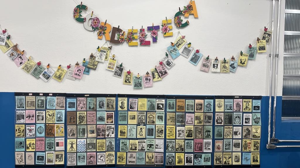 Projeto em escola municipal apresenta literatura de cordel e cultura nordestina