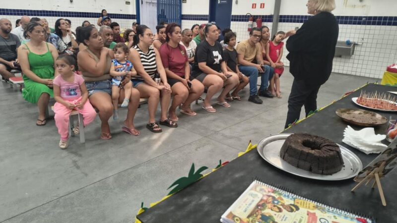 EMEI Pingo de Gente promove ação com famílias na Jornada de Educação Alimentar